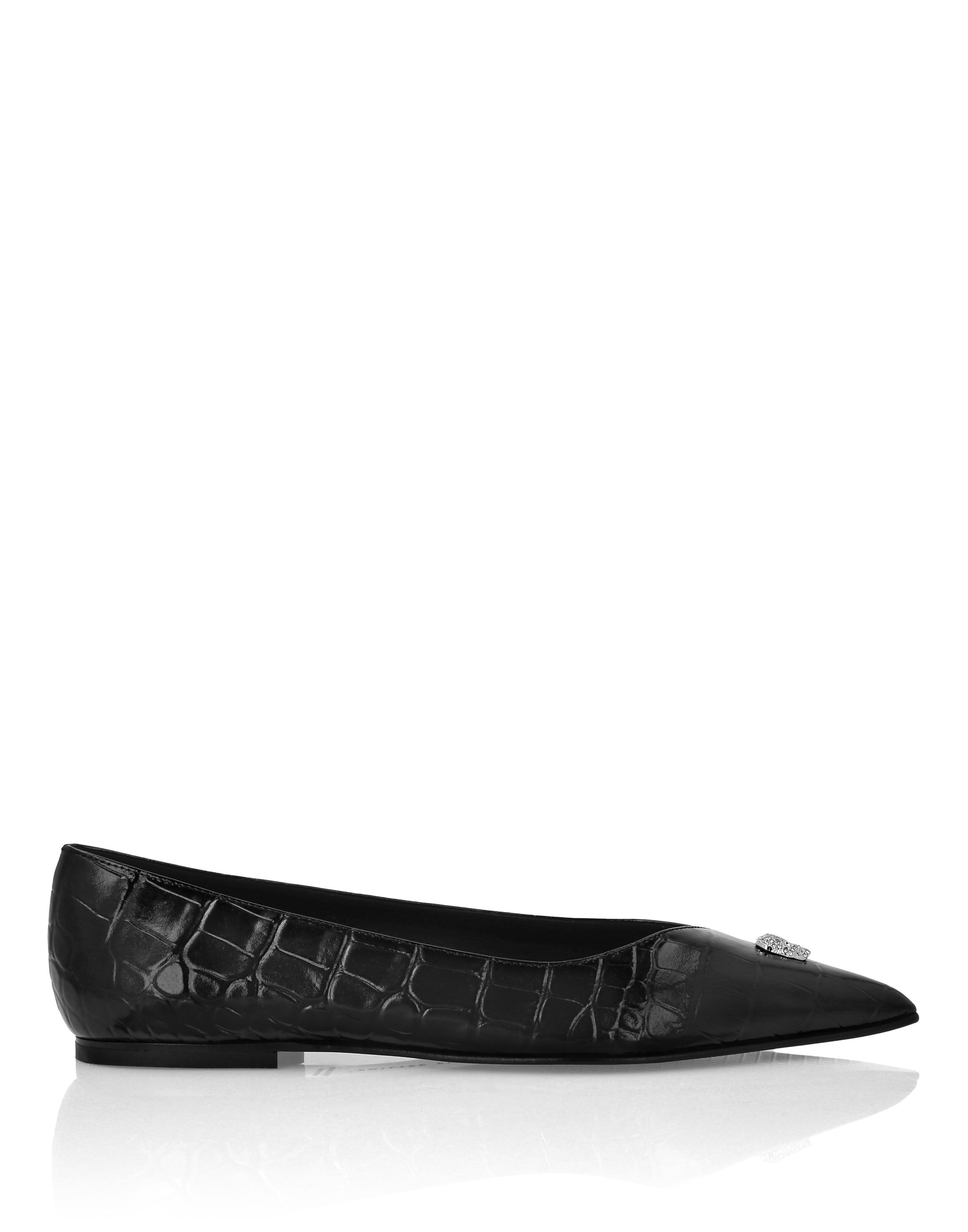 Mocassins asymétriques à tête de mort