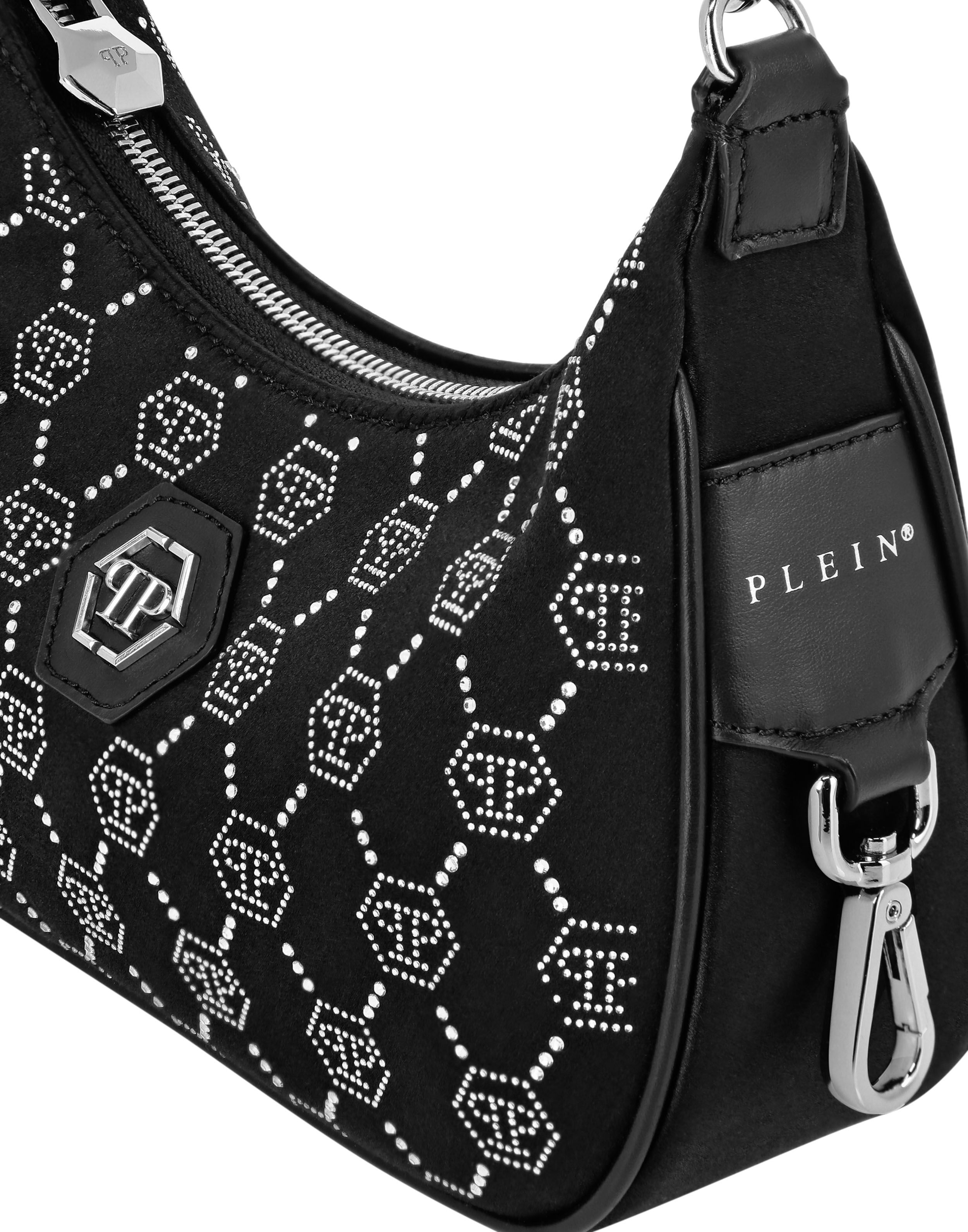 Sac à bandoulière satiné à monogramme